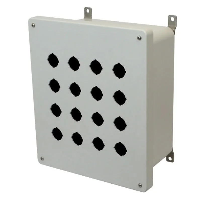 16 Push Button Non Metallic Polyester Enclosure AM1206P16