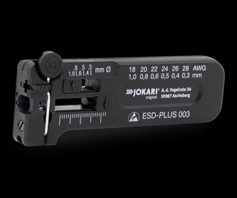 18 - 28 AWG 0.30-1.0 mm ESD Plus 003 Wire Strippers Jokari 40029