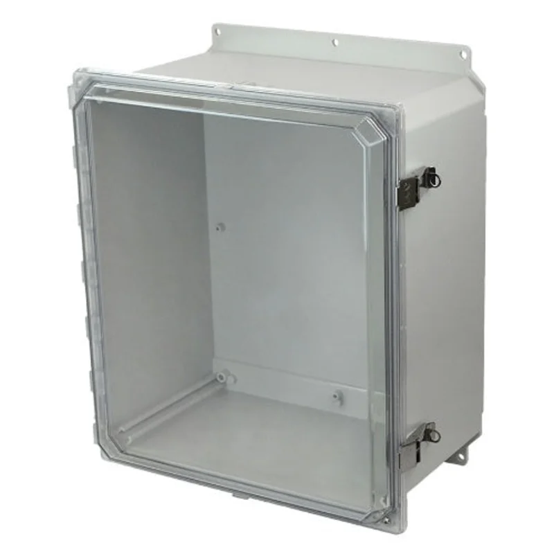18 Inch Height JIC Size Polycarbonate Enclosure with Clear Covers AMP1860CCLF