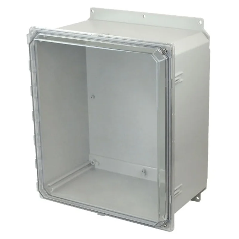 18 Inch Height Window Polycarbonate Enclosure with Clear Covers AMP1860CCHF