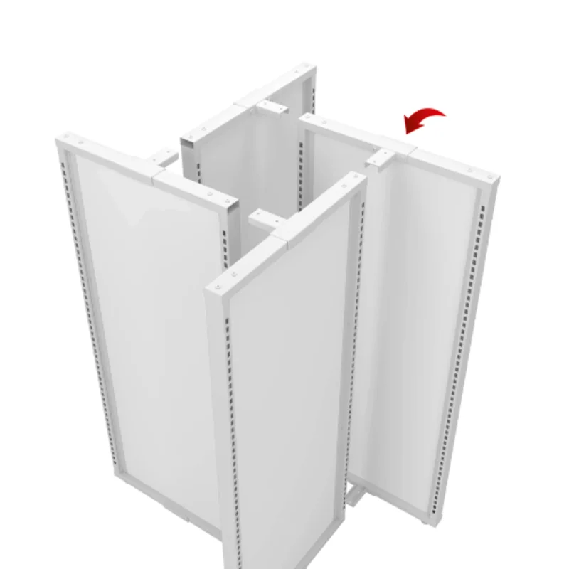 18 Length Aspect T Shaped Gondola Panel Connector Gloss White APWCN2W