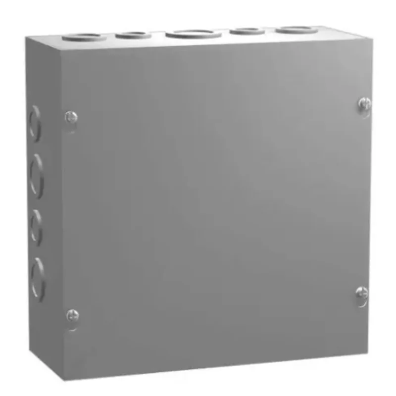 18" x 18" x 6" Type 1 Screw Cover Steel General Purpose Electrical Junction Box Gray CSK018186