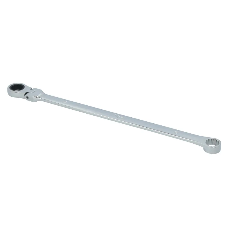 18mm XL Double Box Flex Head Ratcheting Wrench - 12 pt.