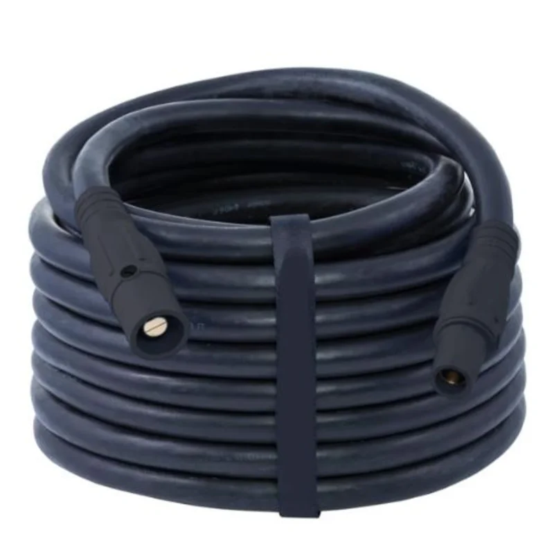 2/0 AWG Type SC Cable With Cam Lock Connectors (50ft) Black