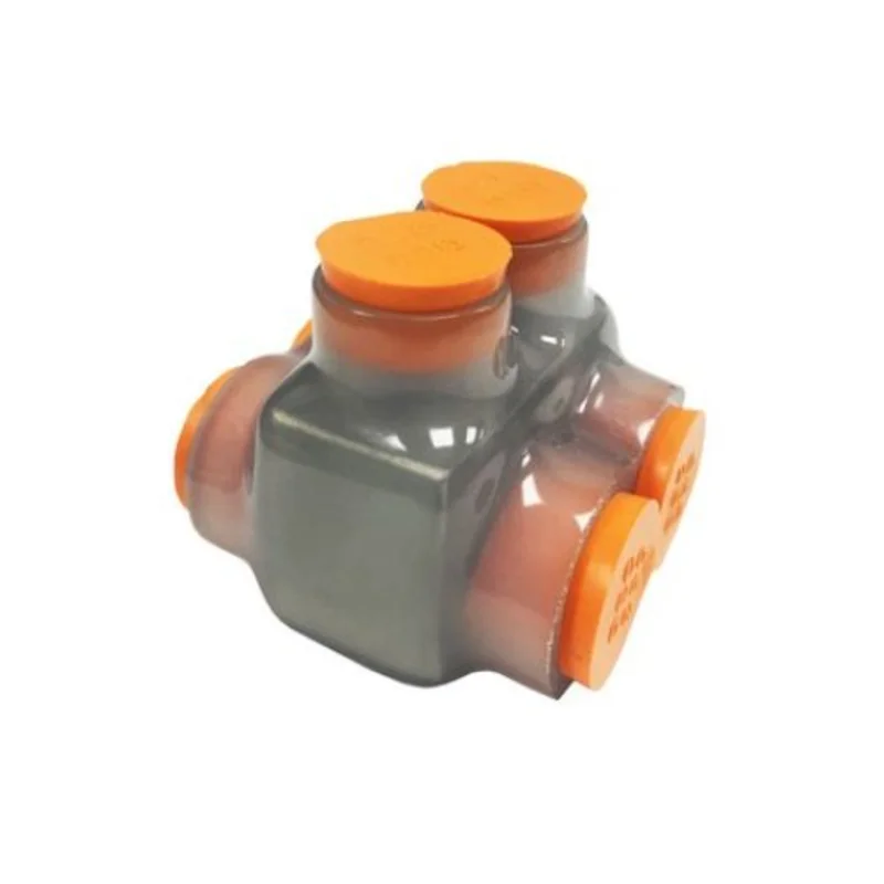 2/06 AWG 2-Port Transparent Dual Entry Insulated Cable Connector 97352
