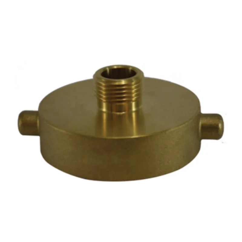 2-1/2 Inch NST x 1 Inch NPT Fire Hose Hydrant Adapter Brass 444002