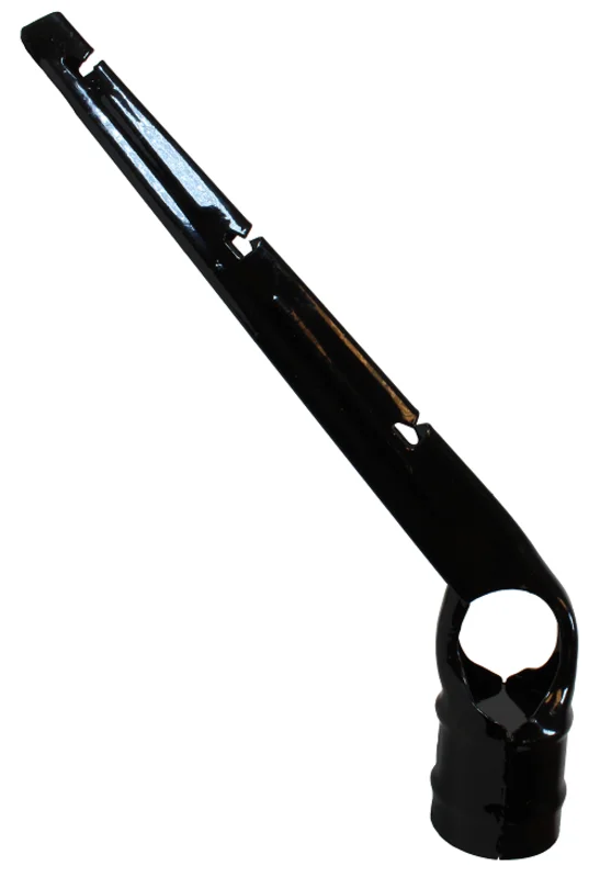 2-1/2" x 1-5/8" Steel Black Vinyl Coated Barbed Wire Arm for Black Vinyl Chain Link Fences