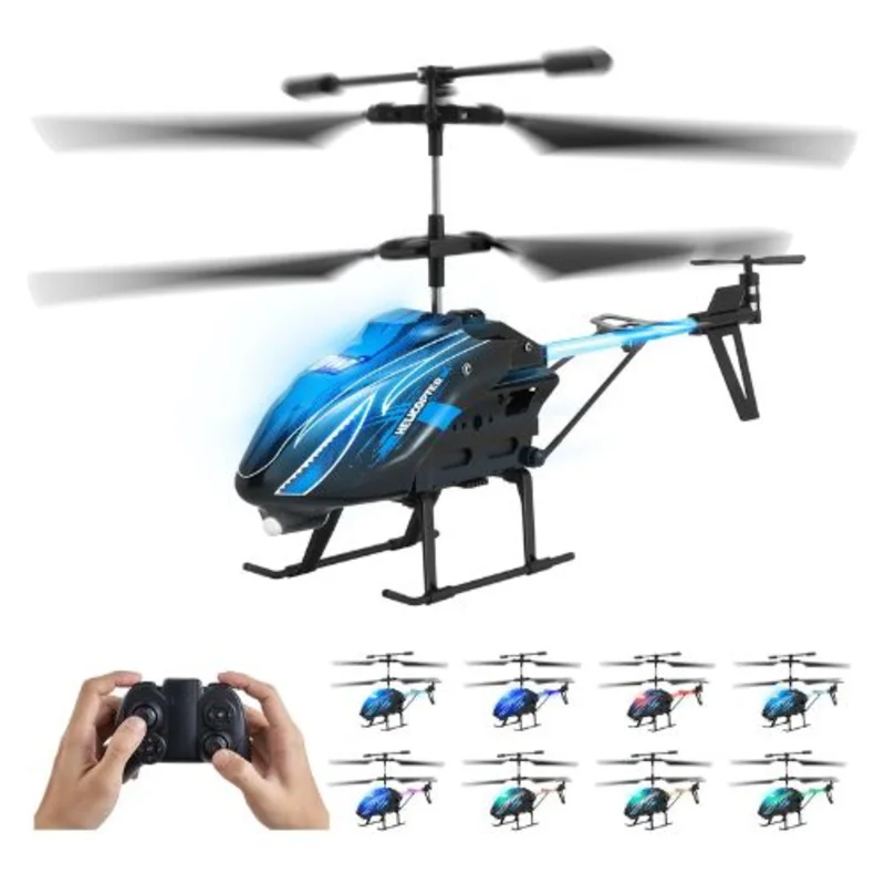 2.4GHz RC Helicopter  3.5 Channel with Altitude Hold, LED Lights, 16-Min Flight Time, for Kids 8+