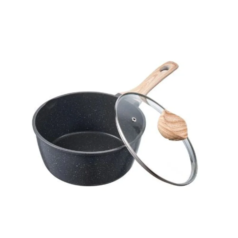 2.5 QT Saucepan Nonstick Saucepan with Tempered Glass Lid for Kitchen