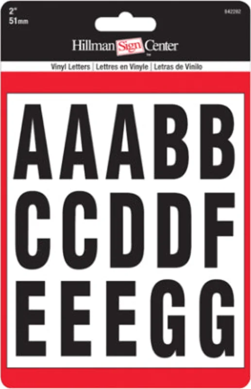 2 BLACK AND WHITE LETTERS KIT