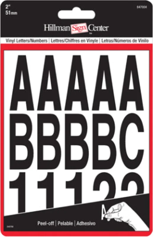 2 BLACK LETTR NUMBR SET