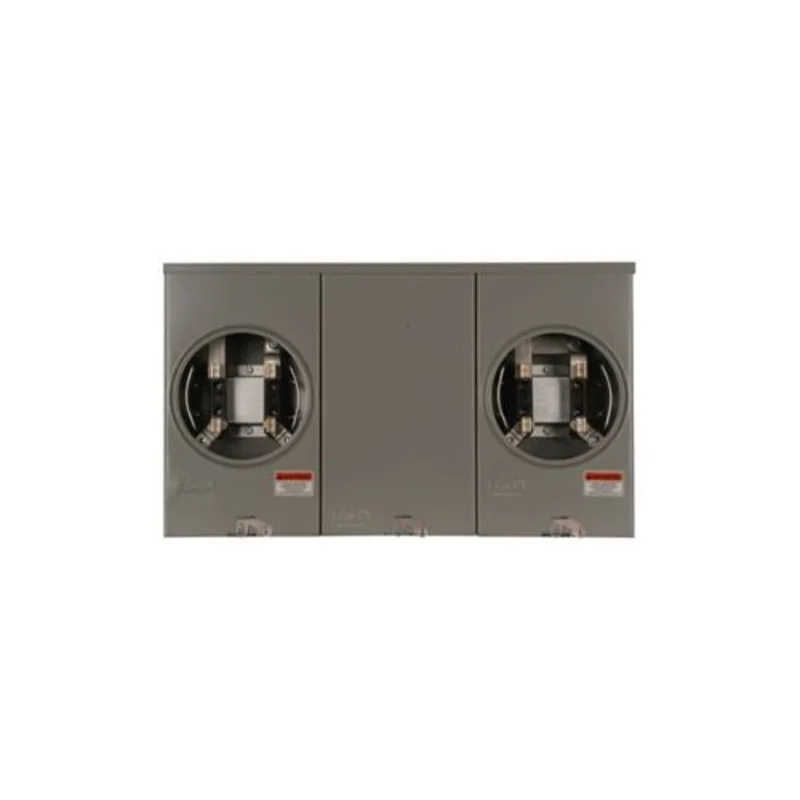 2 Gang 100A 600V Single Phase Four Jaw Meter Socket 1008951CH