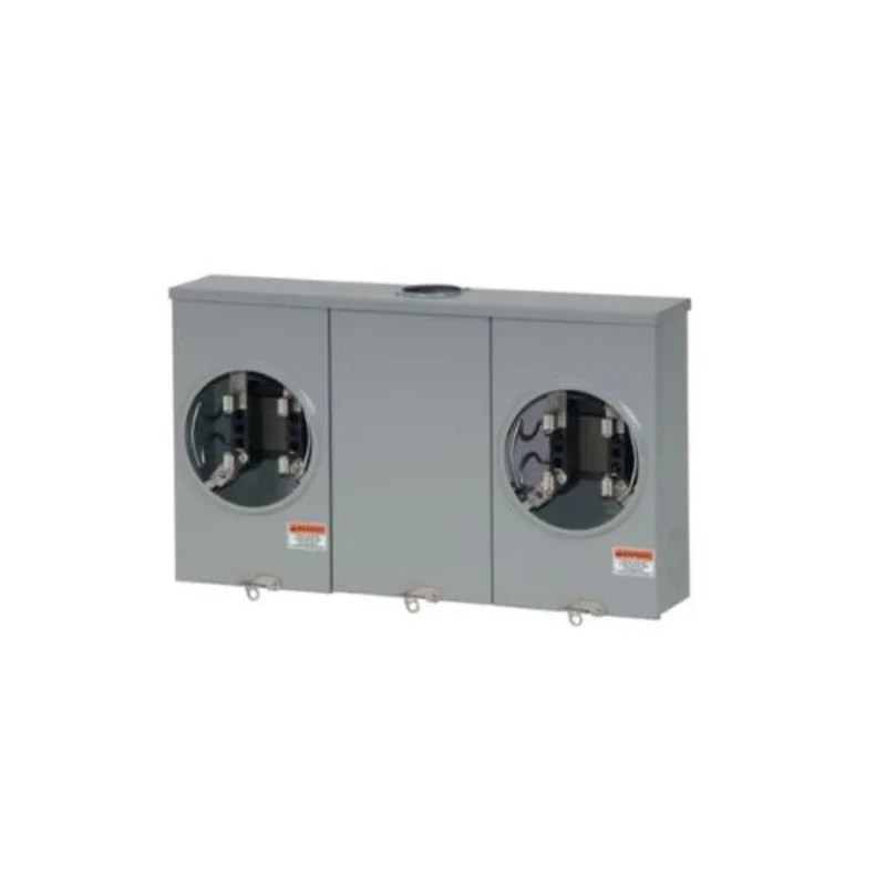 2 Gang 200A 600V Single Phase Four Jaw Meter Socket 1008842CH