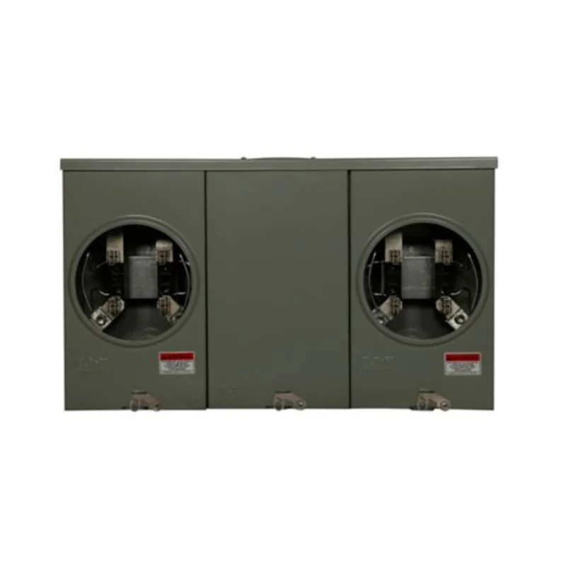 2-Gang 200A 600V Single-Phase Horizontal Ganged Meter Socket 1004401BCH
