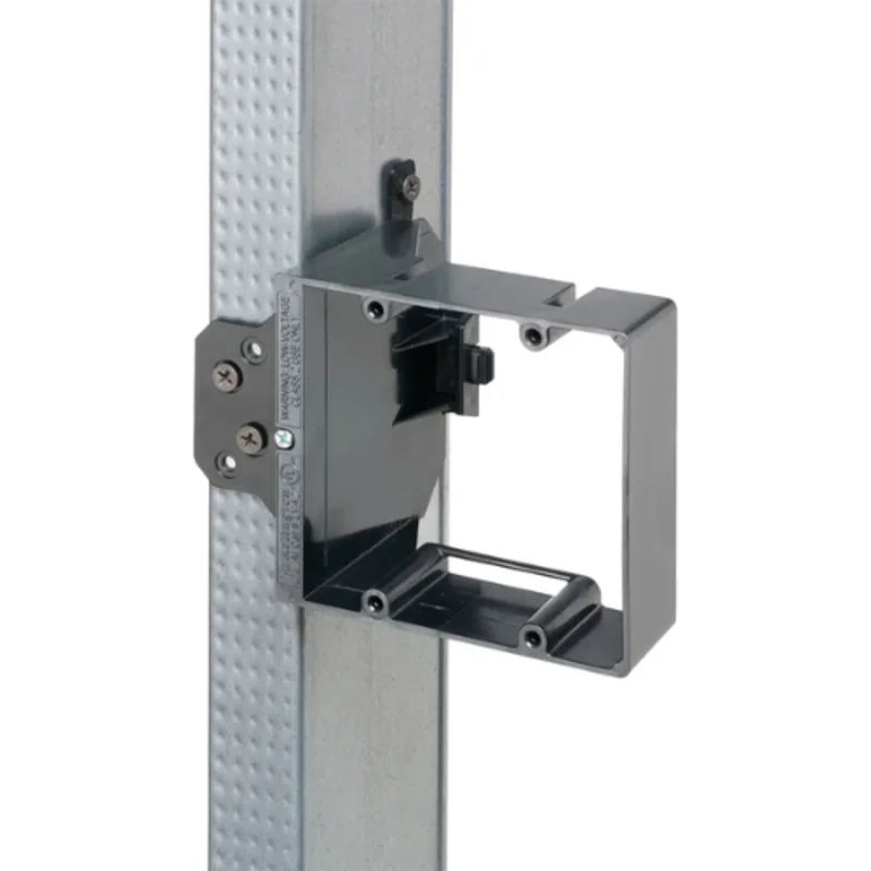 2 Gang Low Voltage Adjustable Depth Mounting Bracket for Retrofit Drywall LVA2