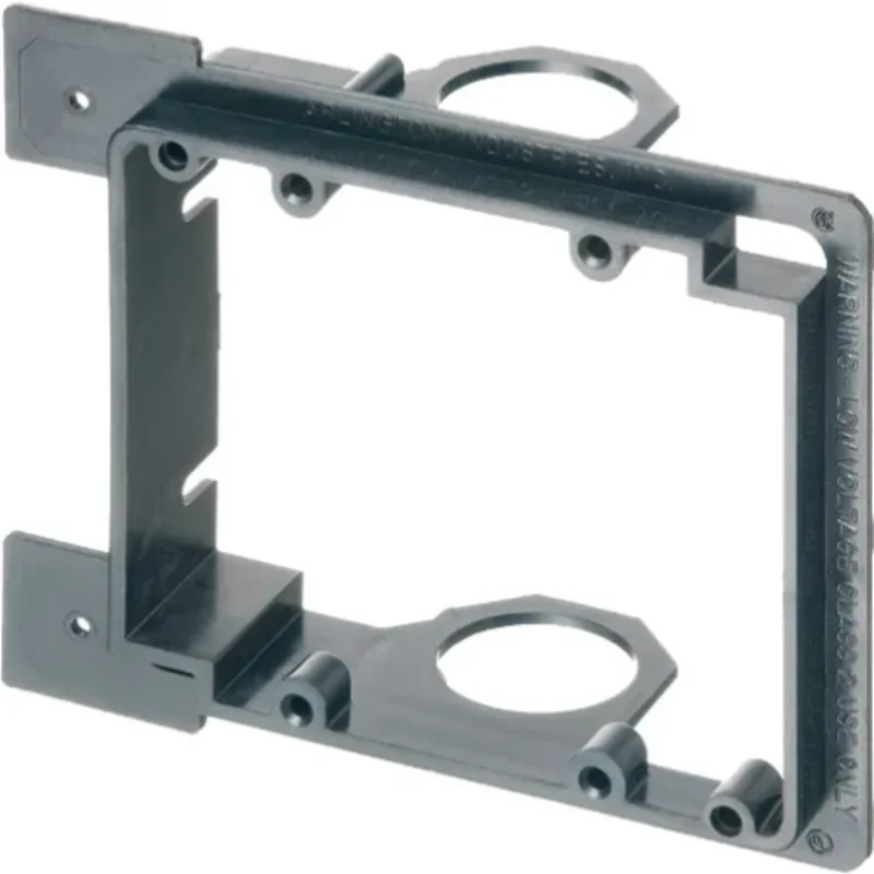 2 Gang New Construction Low Voltage Mounting Bracket Plastic LVMB2