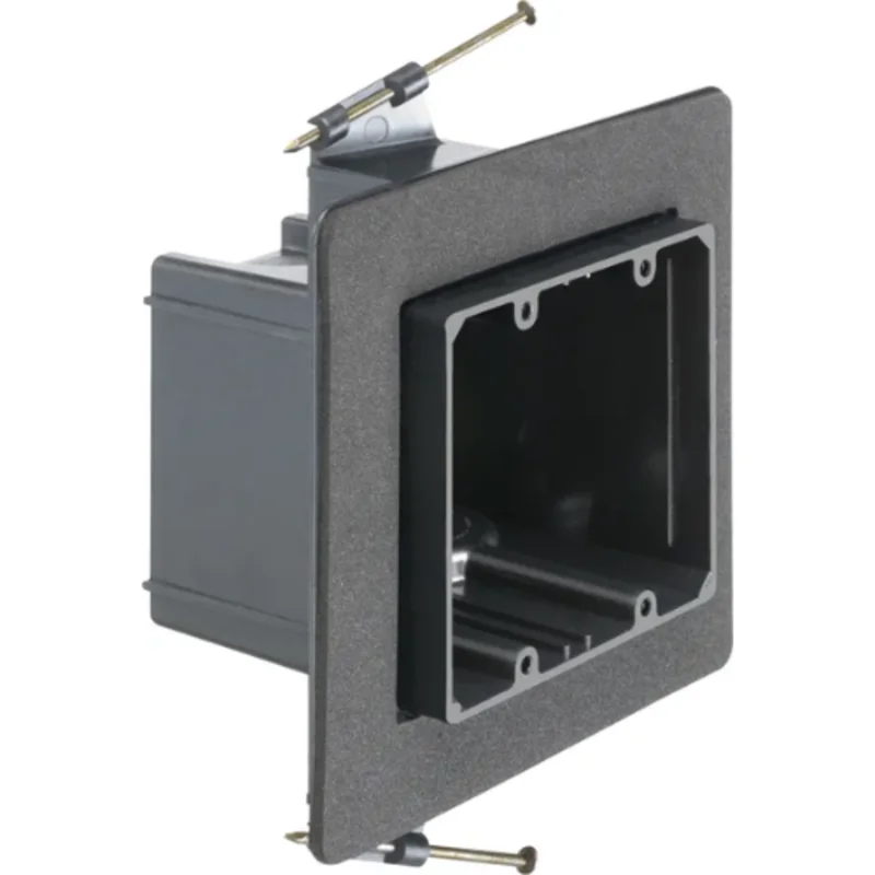 2 Gang Non Conductive Versatile Vapor Box Cover with Flip Lid for Duplex Outlet FN102F