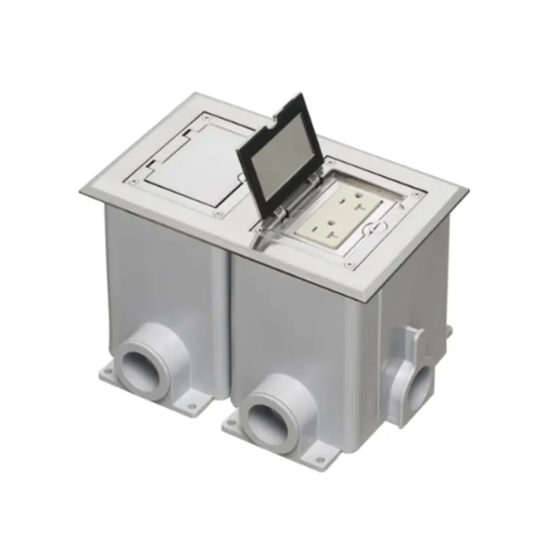 2 Gang Non Metallic Floor Box Kit For New Concrete Frame Kit FLBC8520NL