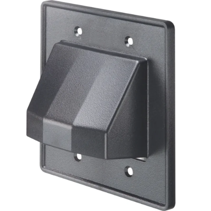 2 Gang Non Metallic Low Voltage Reversible Cable Entrance Plate CE2BL