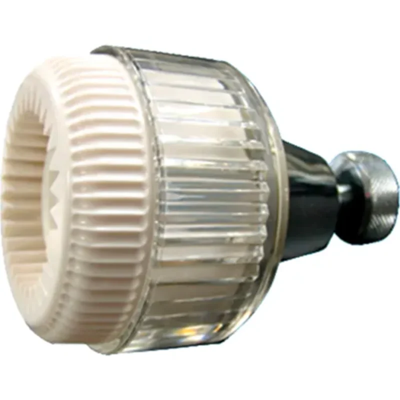2 GPM Brass Shower Head With White Prism 76-0095