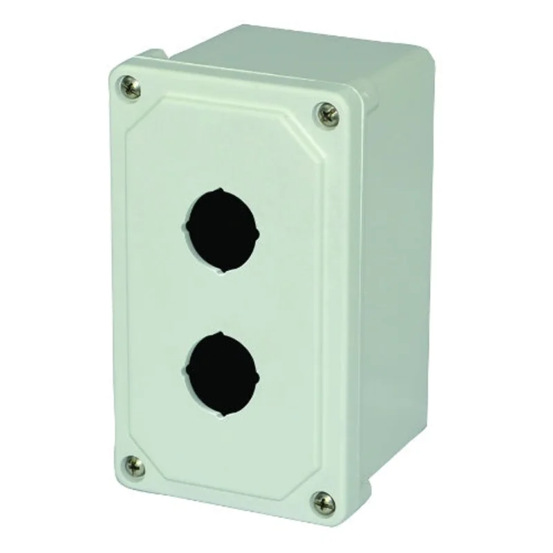 2 Holes Non Metallic Polyester Push Button Enclosure AM2PB