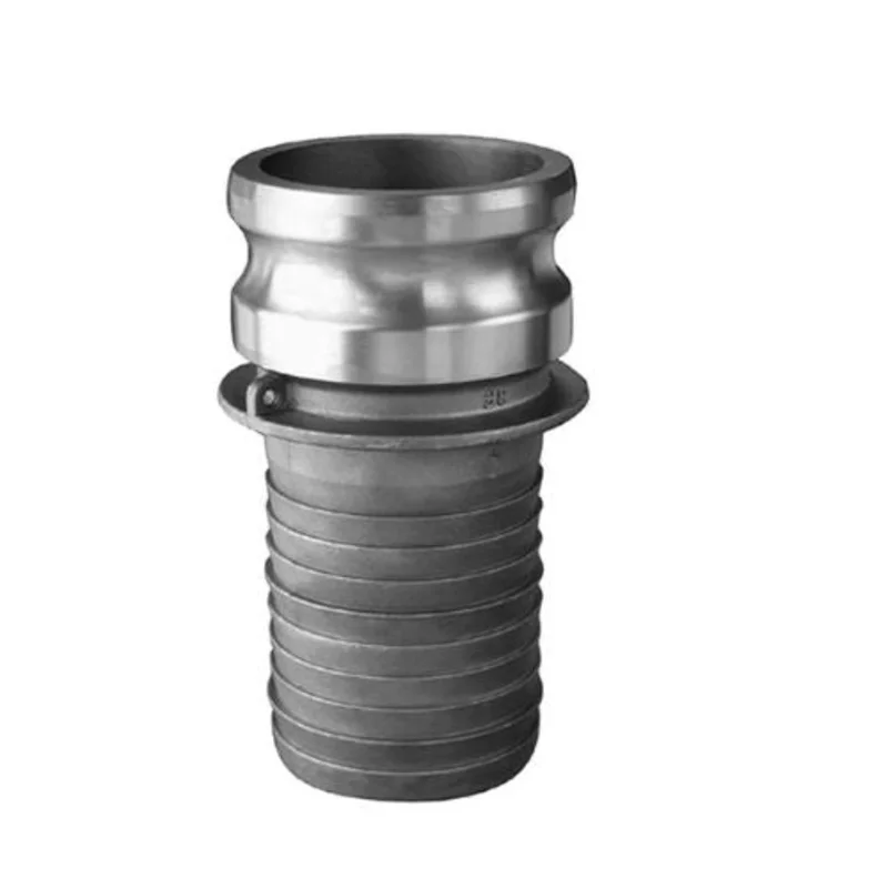 2 Inch Aluminum Part E Male Adapter with Hose Shank for Lay Flat and Suction Hoses