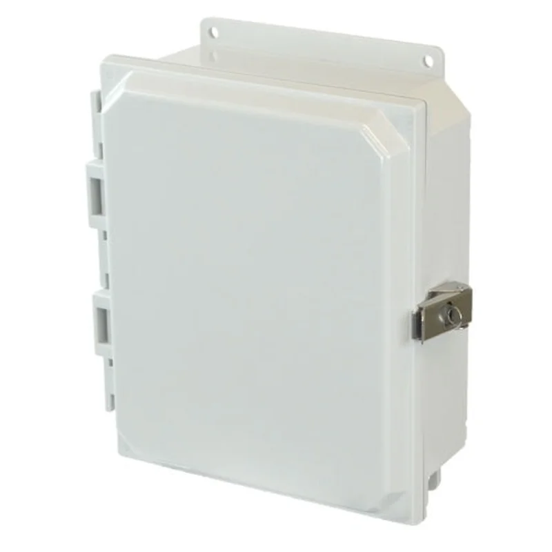 2 Inch Depth Solid Wall Mount Polycarbonate Non Metallic Enclosure AMP1082LF