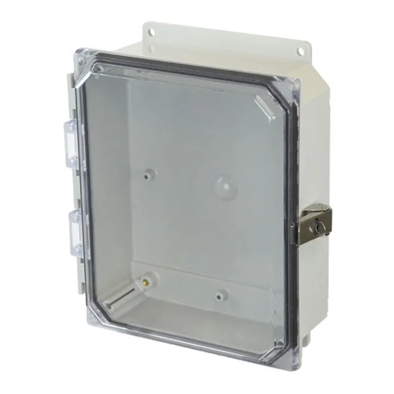 2 Inch Depth Stainless Steel Lockable Snap Latch Non Metallic Enclosure AMP1082CCLF