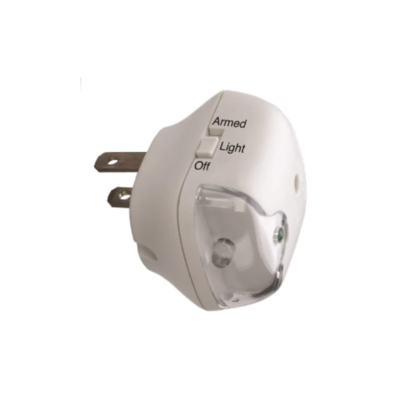 2 Inch Height White Power Failure Emergency Light and Alarm THP207M