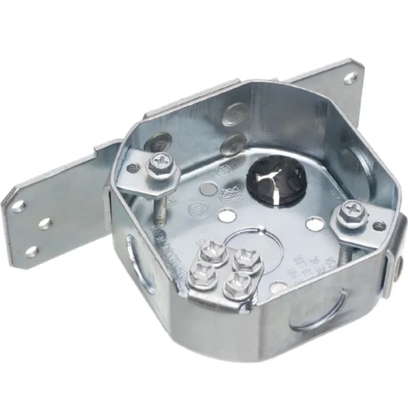 2 Inch Square Fan And Fixture Rated Steel Electrical Box With Side Bracket FBS420S