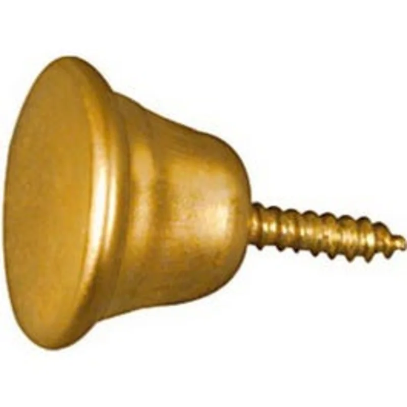 2-Pk. 5/8-In. Brass Cabinet Knob