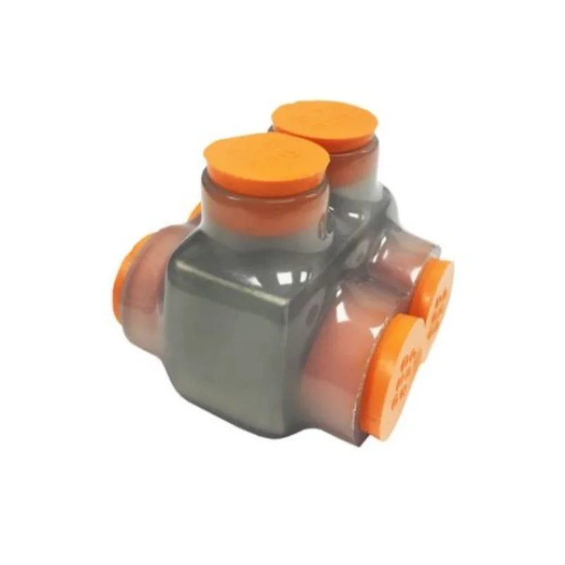 2 Port 350 - 6 AWG Dual Entry Multi-Wire Insulated Connector Clear 97412