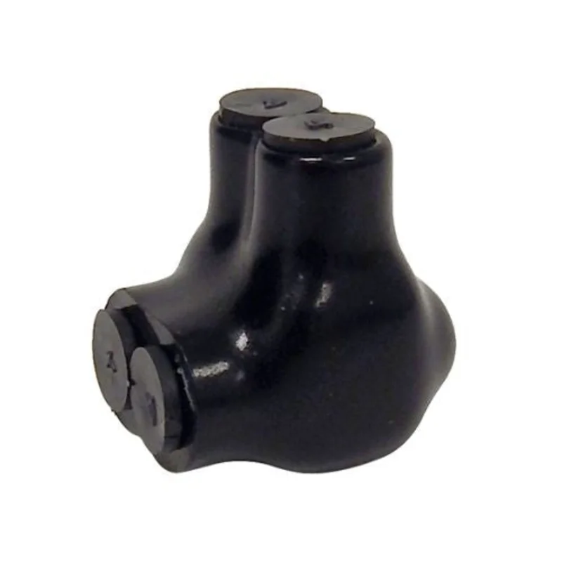 2 Port Compact Insulated Single Entry Electrical Splice Block Black 97105