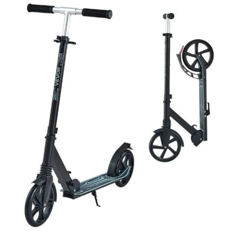2-Wheel Kick Scooter for Kids 8+ Teens & Adults Adjustable Handlebar Anti-Slip Deck Lightweight