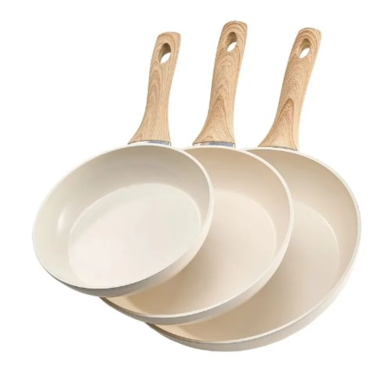 20/24/28 cm Aluminum Frying Pan Skillet for Kitchen (3 Piece)