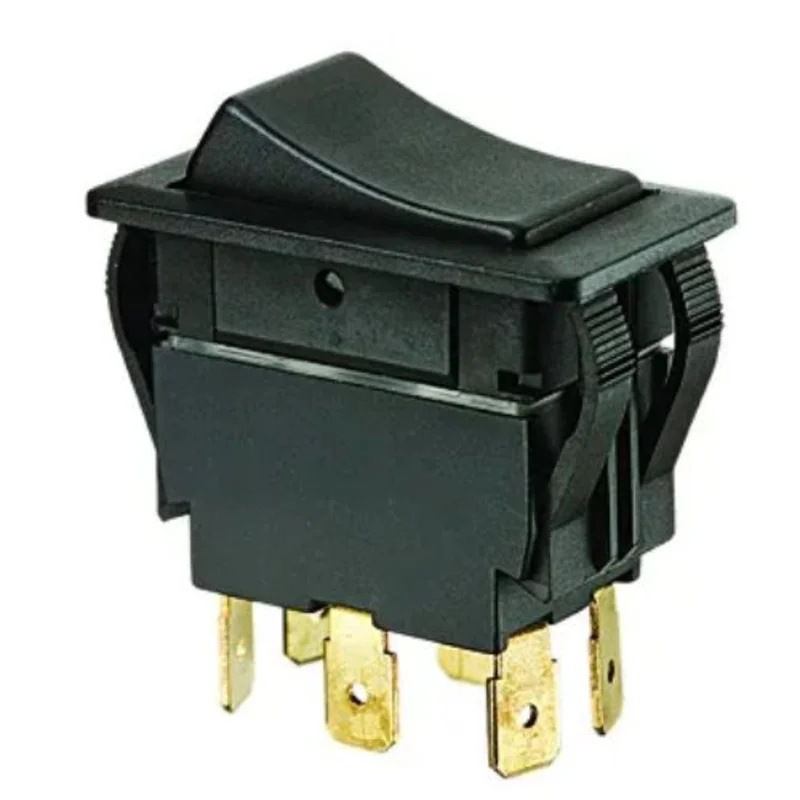 20 A 125 VAC 2 Pole Full-Size Rocker Switch 774040BK