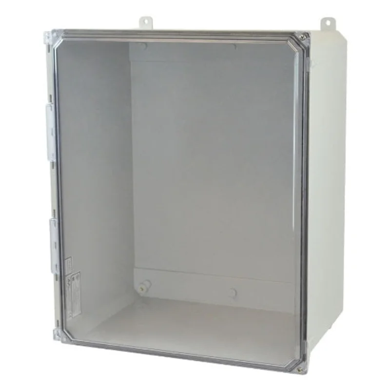 20 Inch Height Screw JIC Size Fiberglass Enclosure with Clear Covers AMU2060CCH