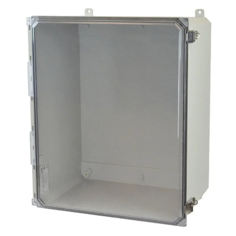 20 Inch Metal Snap Latch Hinged Cover Fiberglass Enclosure AMU2060CCL