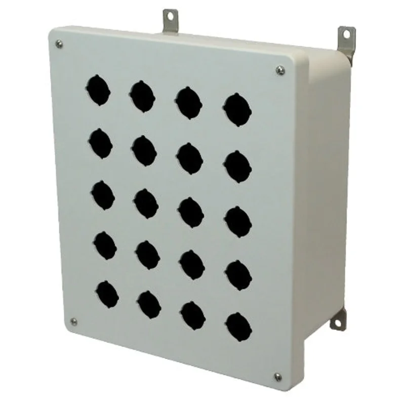 20 Push Button Screw Wall Mount Polyester Enclosure AM1206P20