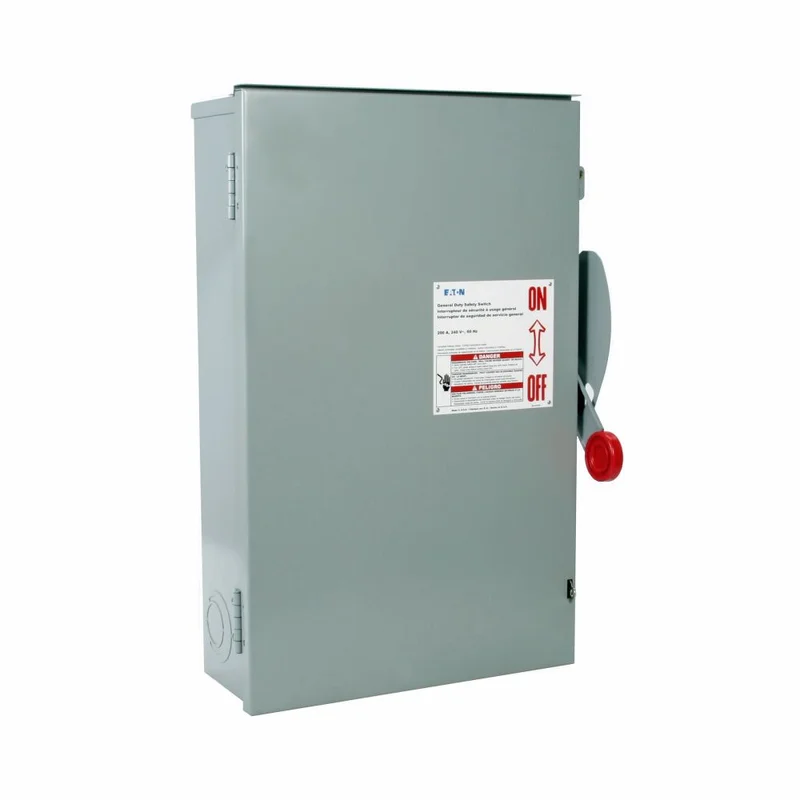 200A 240V 2 Pole 3 Wire Non Fusible Heavy Duty Safety Switch DG324URK