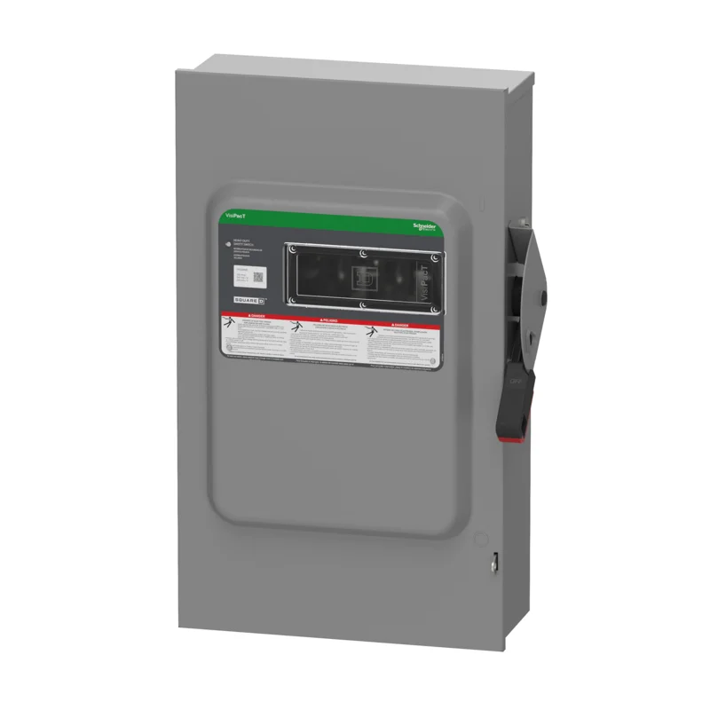 200A 240VAC 2 Pole Steel Heavy Duty Safety Switch VH224NR
