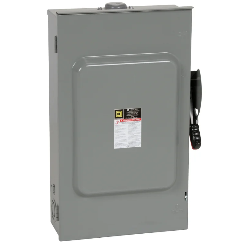 200A 600VAC 600VDC 4 Wire Steel Heavy Duty Non Fusible Safety Switch HU364NRB