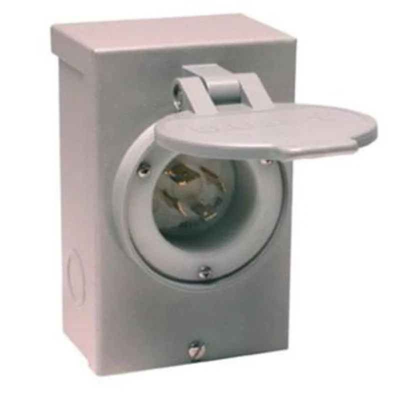 20A 120VAC L14-20P Switch Power Recessed Inlet Box PB20
