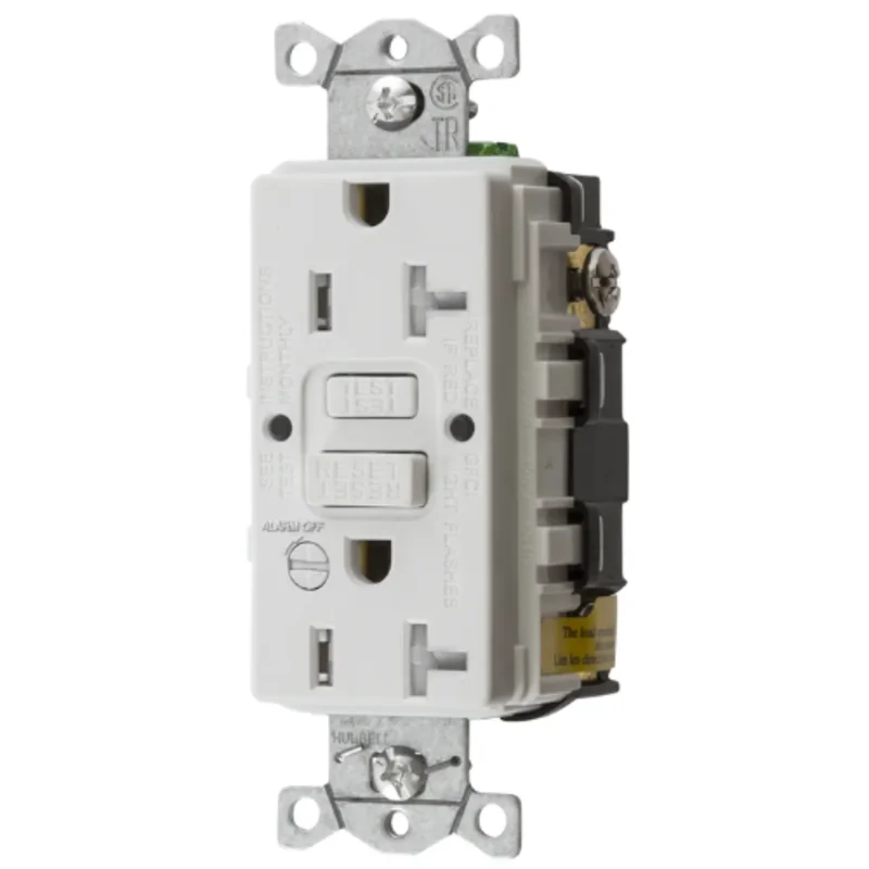 20A 125V 2 Pole 3 Wire Commercial Grade Tamper Resistant Grounding Power Protection Products GFCI Receptacle GFTRST20WB