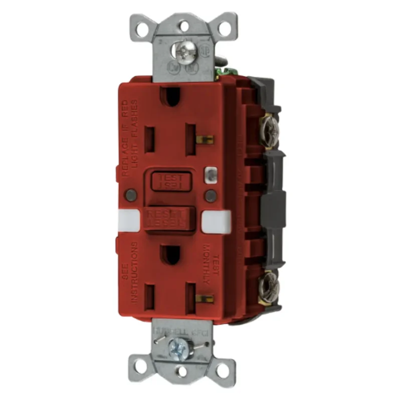 20A 125V 2 Pole 3 Wire Grounding Commercial Hospital Grade Tamper and Weather Resistant GFCI Receptacle GFRST20RNL