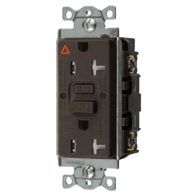 20A 125V 2 Pole 3 Wire Grounding Commercial Hospital Grade Tamper and Weather Resistant GFCI Receptacle GFTWRST20IG