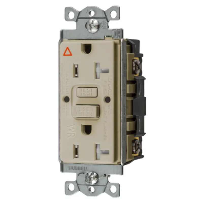 20A 125V 2 Pole 3 Wire Grounding Commercial Hospital Grade Tamper and Weather Resistant GFCI Receptacle GFTWRST20IIG