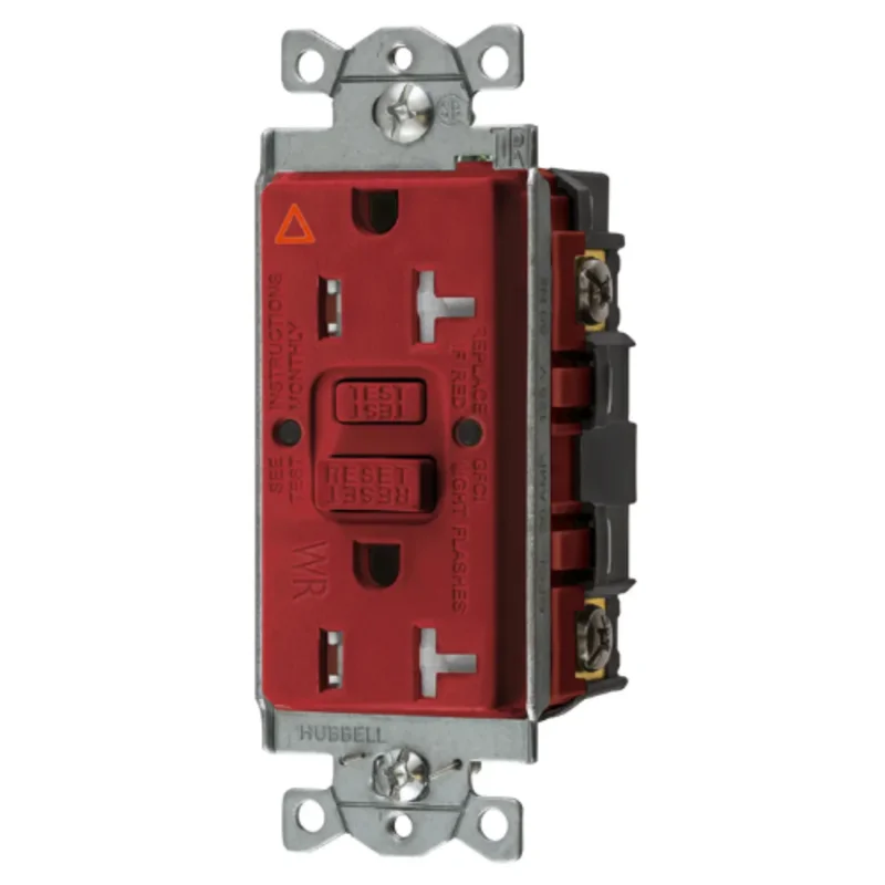 20A 125V 2 Pole 3 Wire Grounding Commercial Hospital Grade Tamper and Weather Resistant GFCI Receptacle GFTWRST20RIG