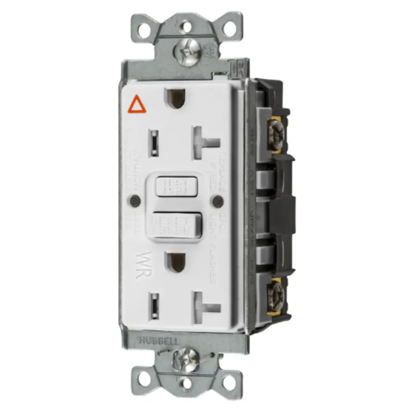 20A 125V 2 Pole 3 Wire Grounding Commercial Hospital Grade Tamper and Weather Resistant GFCI Receptacle GFTWRST20WIG