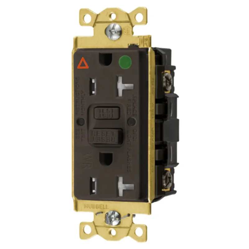 20A 125V 2 Pole 3 Wire Grounding Commercial Hospital Grade Tamper and Weather Resistant GFCI Receptacle GFTWRST83IG